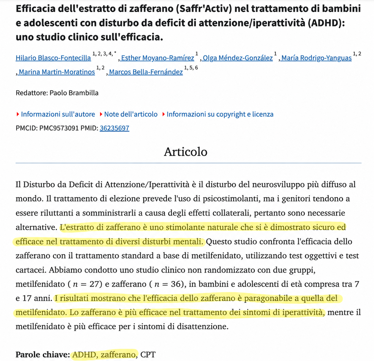 Lo zafferano approvato dalla